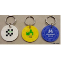 Poker Chips Key Ring Embossed Plastic Design